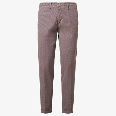 Checked fit capri trousers