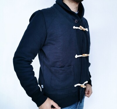 Sweatshirt cardigan.