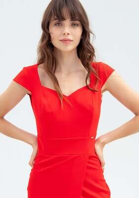 ​Fitted sheath dress in technical fabric