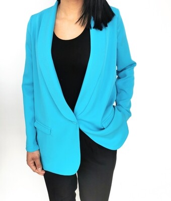 ​Regular blazer in soft stretch fabric