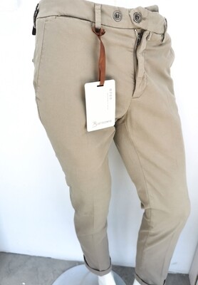 Slim fit gabardine trousers