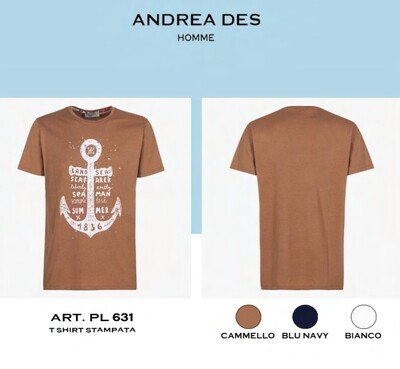 T-shirt with anchor print