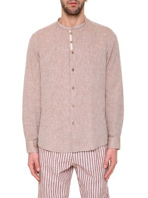 Korean shirt in linen and cotton