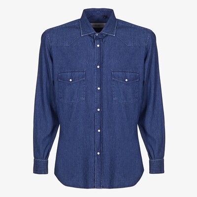 ​Slim fit shirt in denim