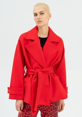 Regular coat in cloth