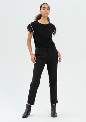 ​Regular chino pants in technical fabric