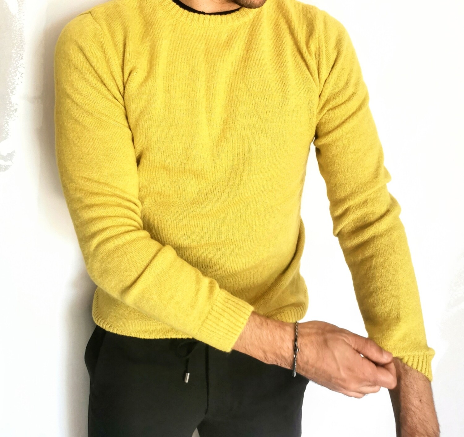Mohair blend crewneck sweater