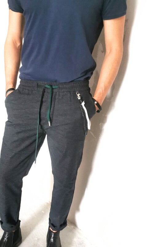 Regular flannel chino jogger pants