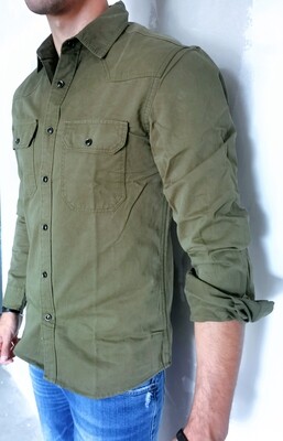 Regular denim shirt