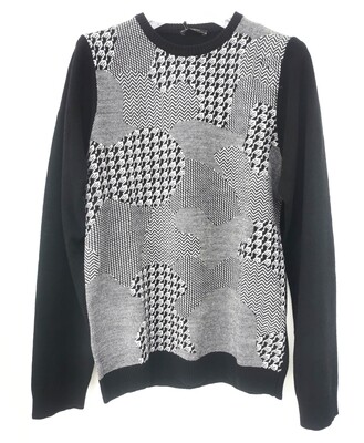 Crew neck  in fantasy mix wool blend