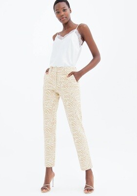 ​Straight animal patterned trousers