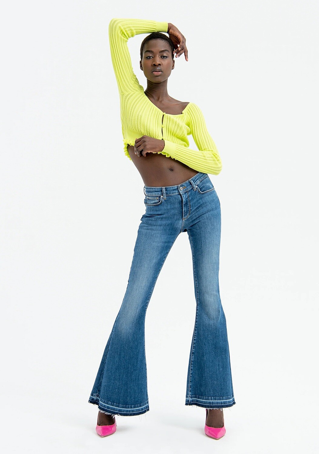 ​Jeans bootcut effetto push up