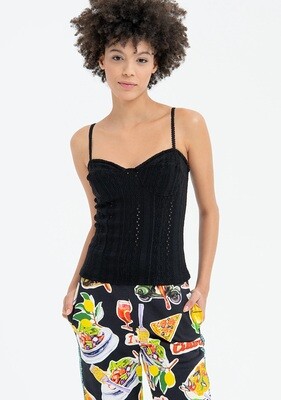 Lace slim top