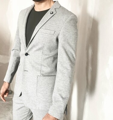 Slim jacket in technical fabric