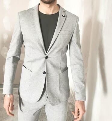 Slim jacket in technical fabric