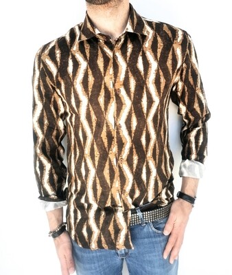 ​​Slim shirt in abstract pattern​