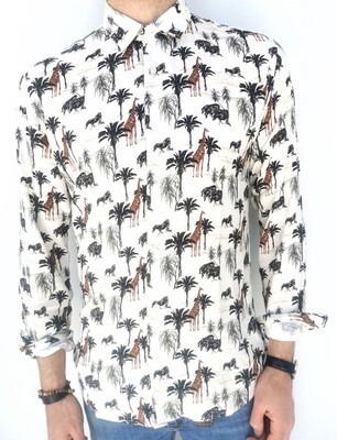 ​Slim shirt in savannah pattern