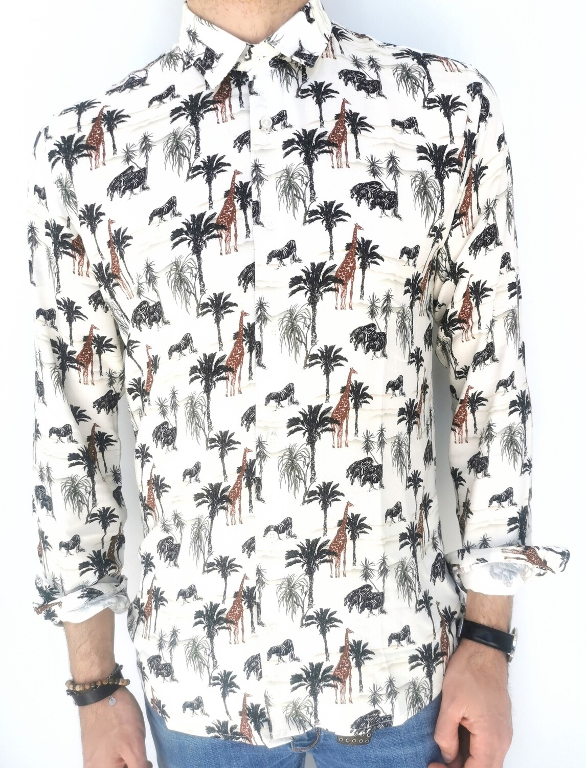 ​Slim shirt in savannah pattern
