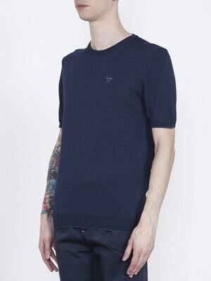 Crew neck knit T-shirt