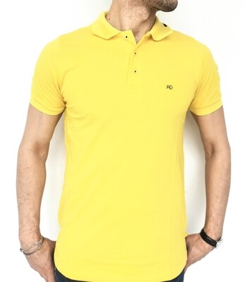 ​Piqué polo shirt with knit collar