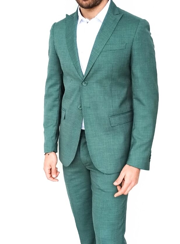 Slim suit in polyviscose​
