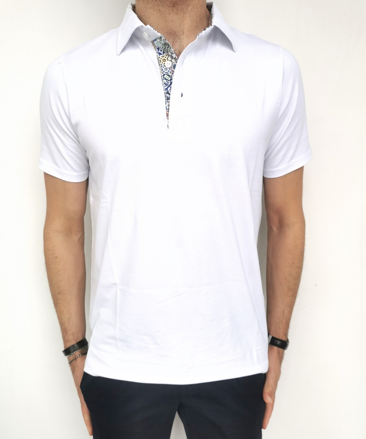Polo slim in jersey