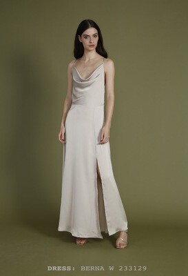 ​Long satin dress