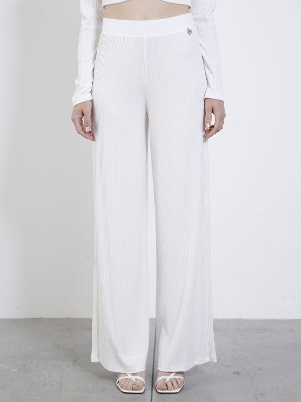 ​Ribbed palazzo pants