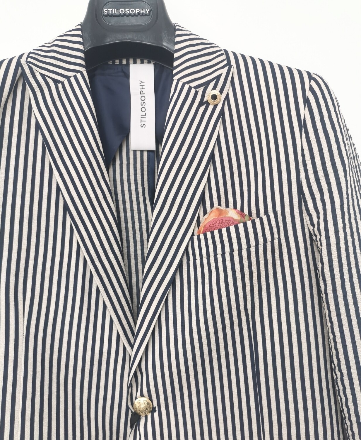 Slim striped jacket