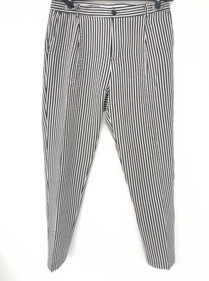 ​​Slim cropped striped chino pants