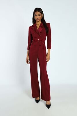​​Double-breasted suit with flare pants