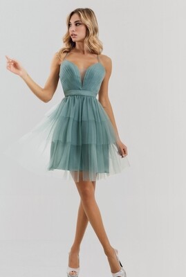 Vestito corto in tulle