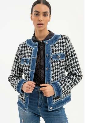 Pied de poule regular jacket