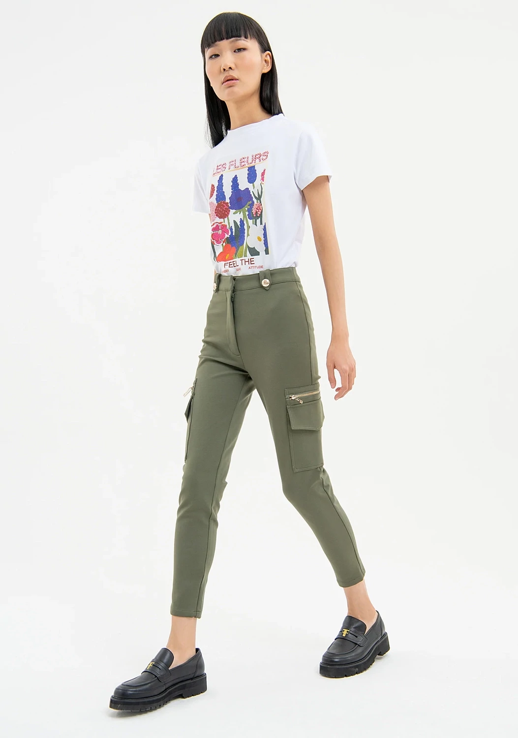 Slim cargo pants