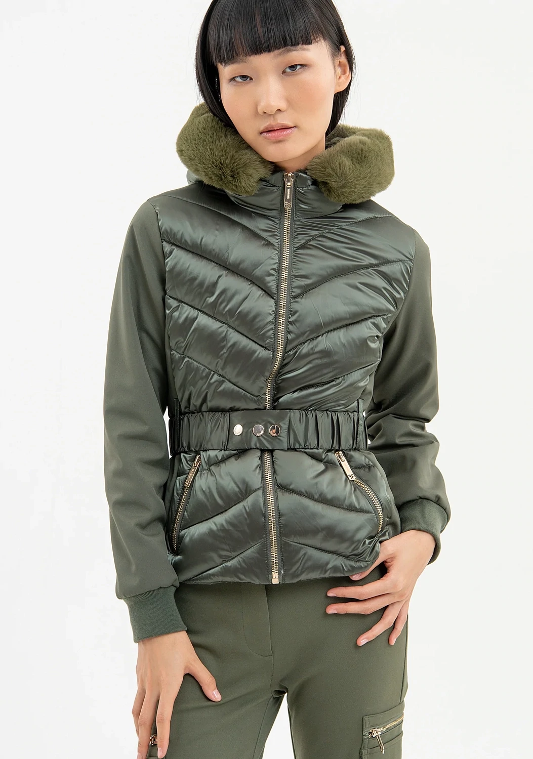 ​Slim quilted eco down jacket