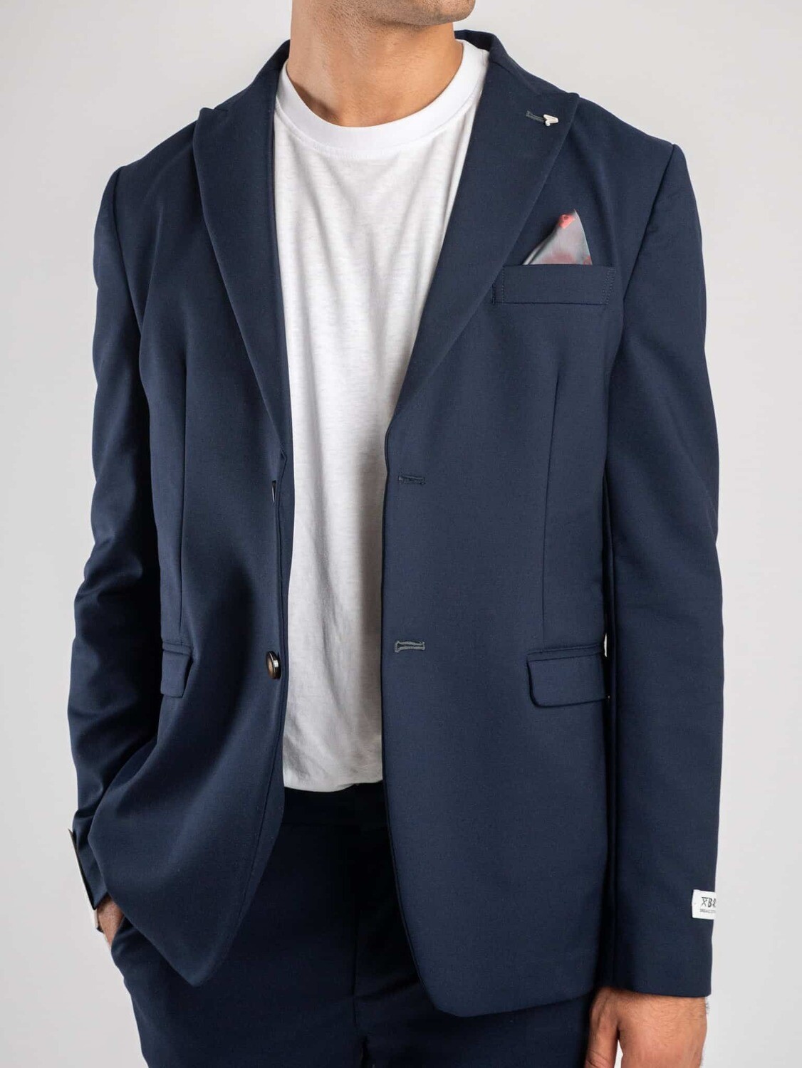 Slim jacket in technical fabric