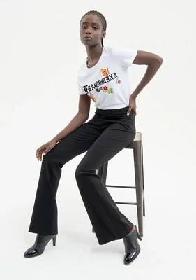 ​Bootcut pants in technical fabric