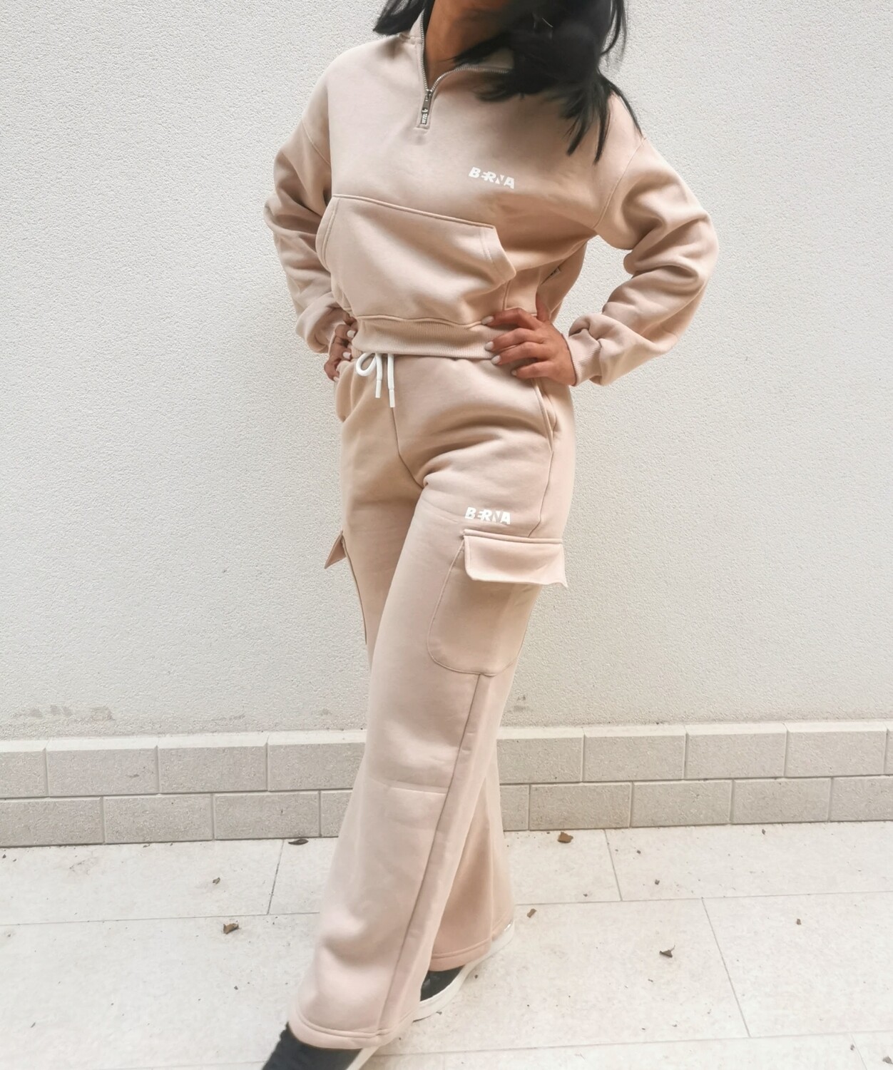 Fleece cargo pants