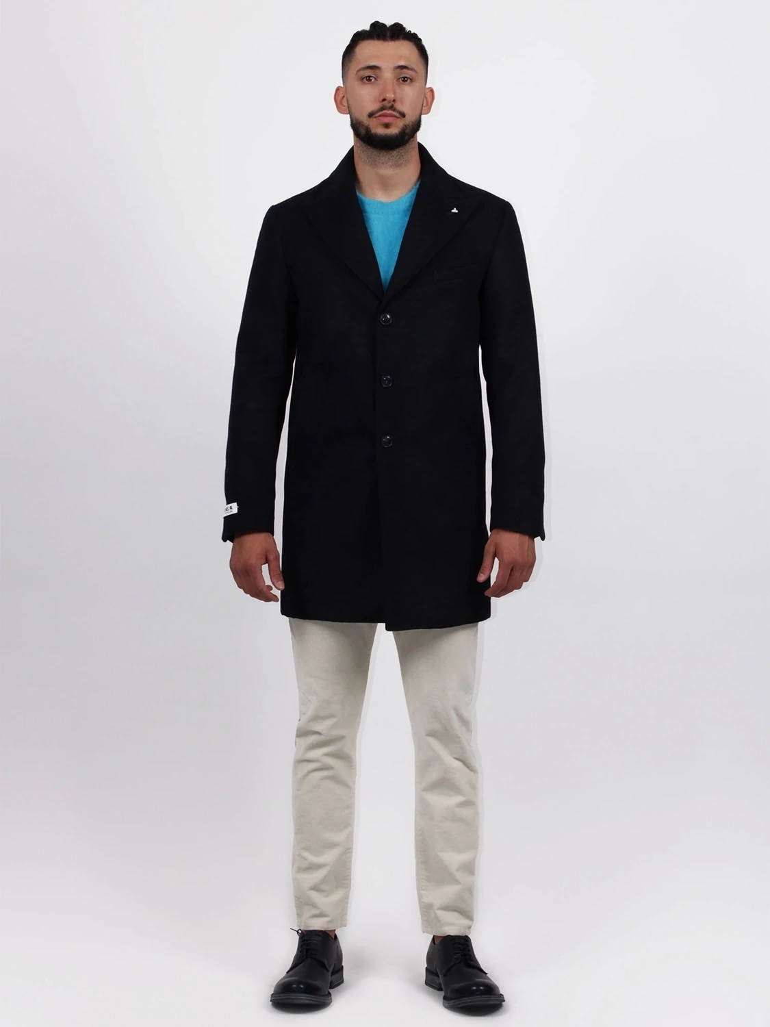 Single-breasted cloth coat