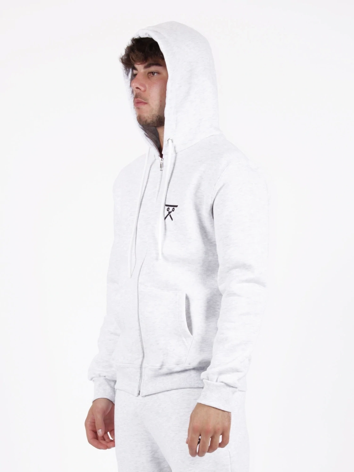 Zip sweatshirt with hood