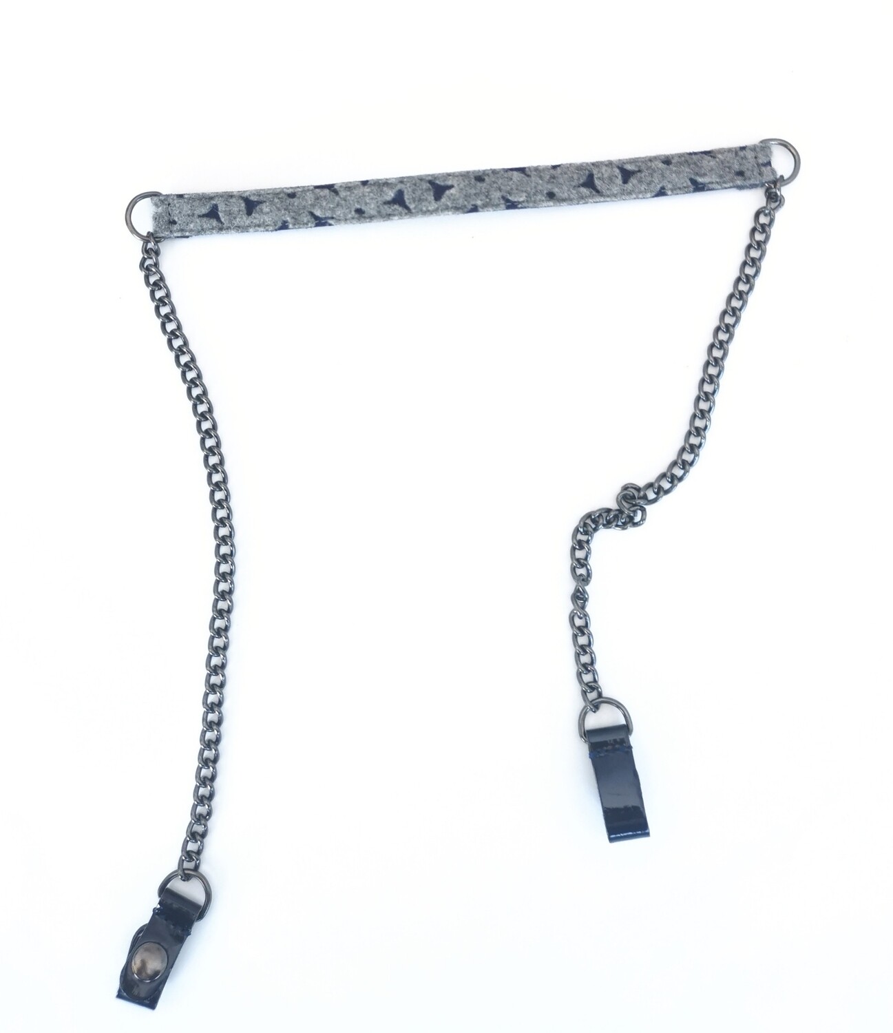​Chain shoulder strap with felt band