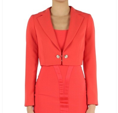 ​Cropped crêpe jacket