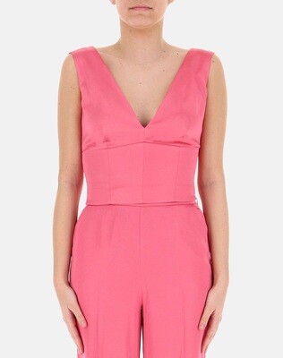 ​Cropped top in pure viscose