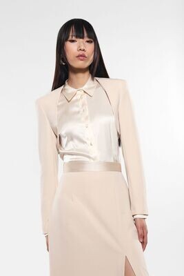 ​Crepe short jacket