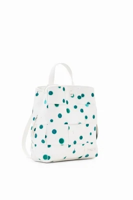 ​​Woven ​​eco-leather  backpack