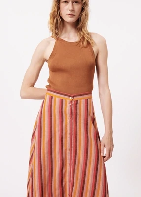 ​Long striped skirt