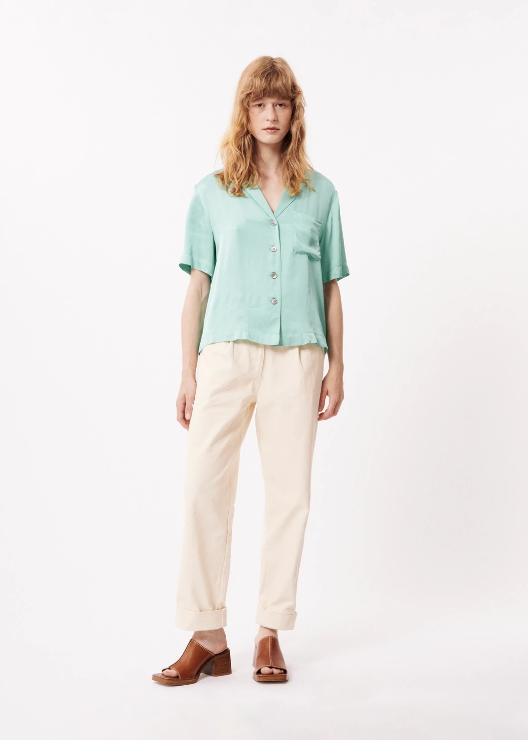 ​​Regular viscose shirt