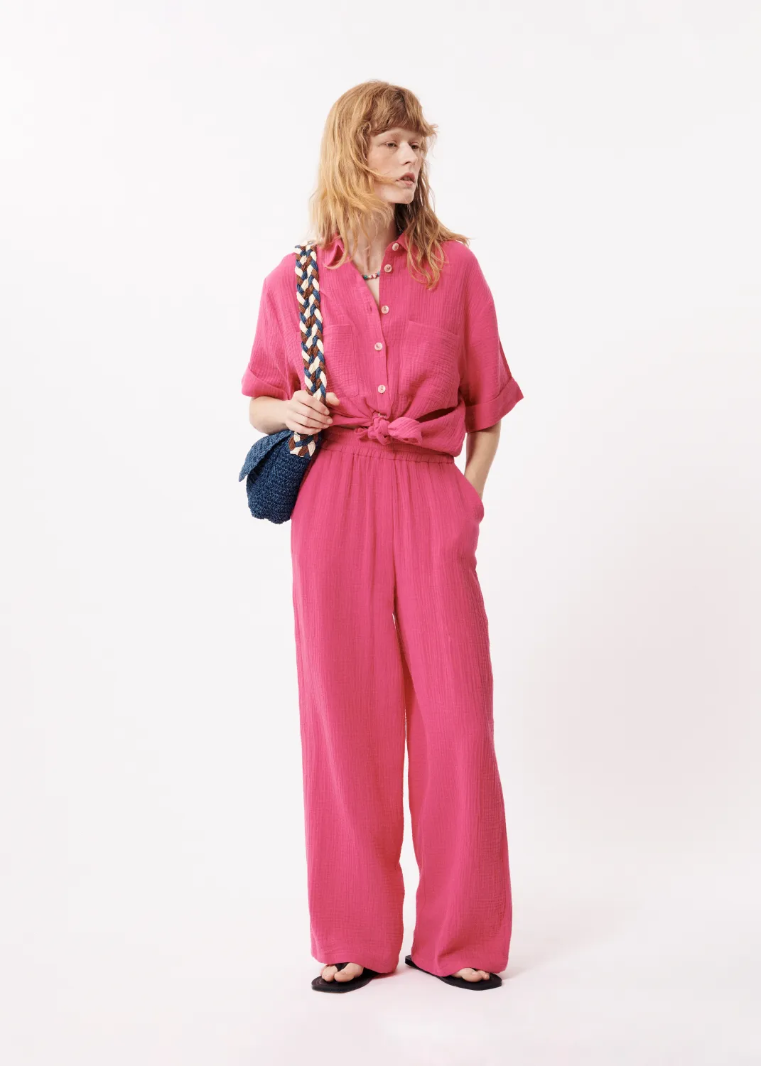 ​Regular pants in pure cotton