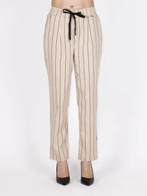 ​Striped pants with drawstring