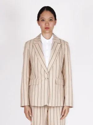 Slim striped jacket